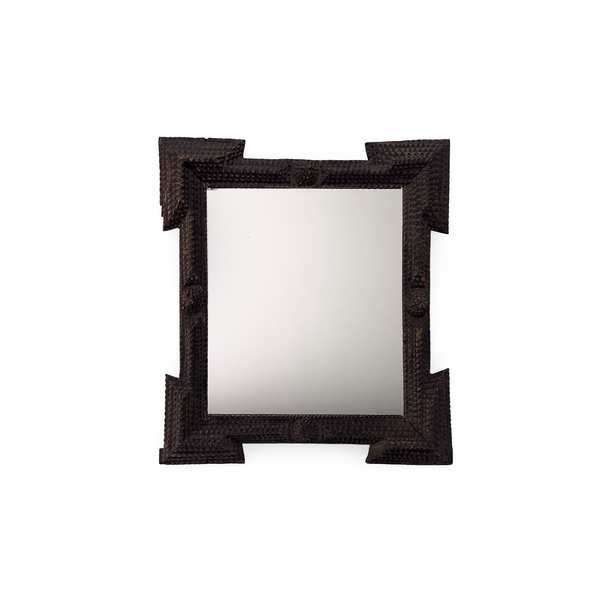 フランス アンティーク Tramp Art Mirror ミラー 鏡 Antique Tramp Art Mirror – Beautiful Mess Home & Garden