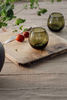 Blown Glass, Olive Green