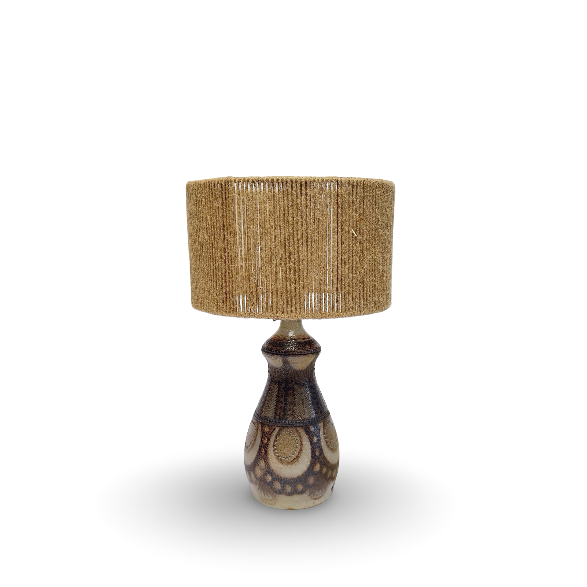 French Ceramic Table Lamp by Jean- Claude Courjault, signed