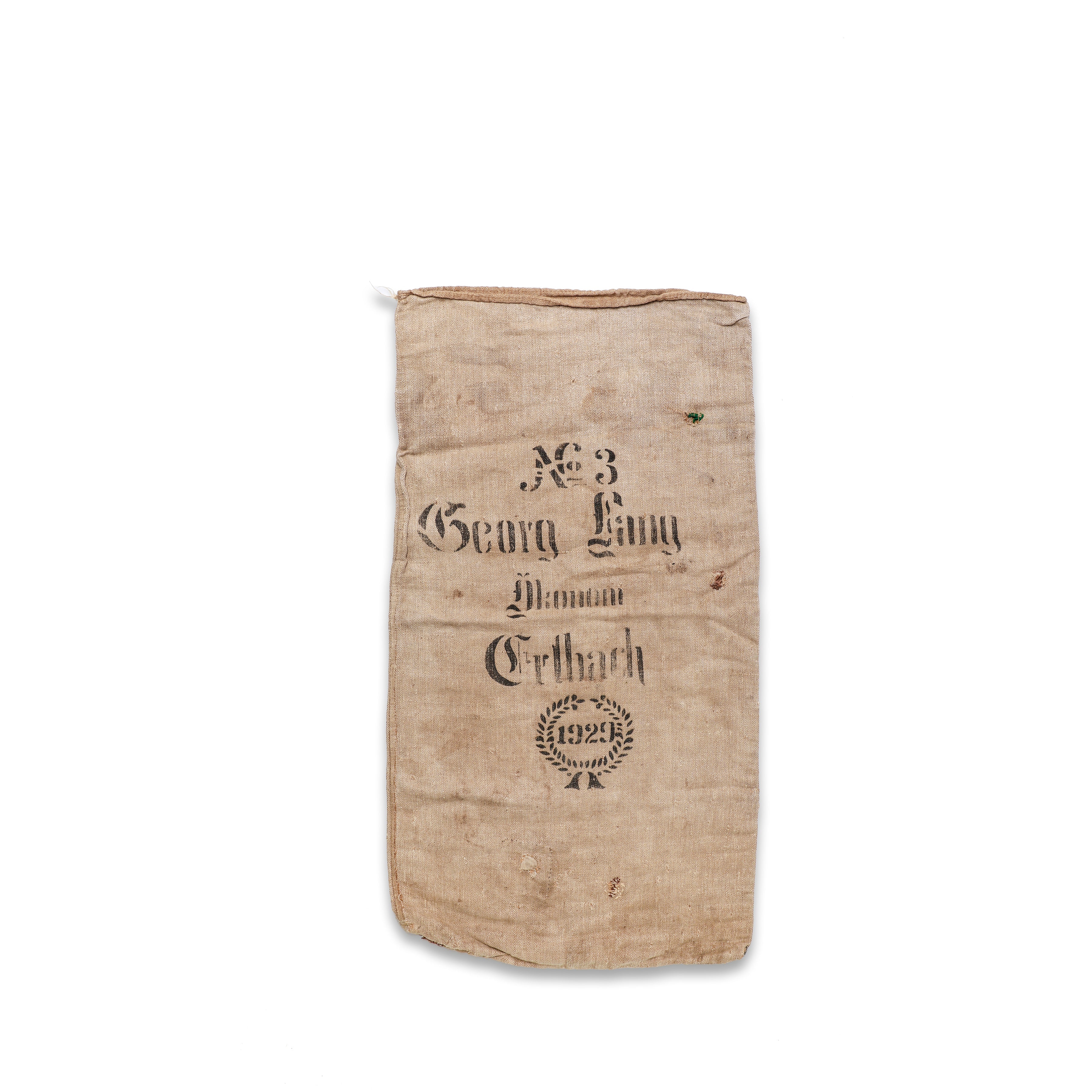 1929 Vintage German Grain Sack - No. 35