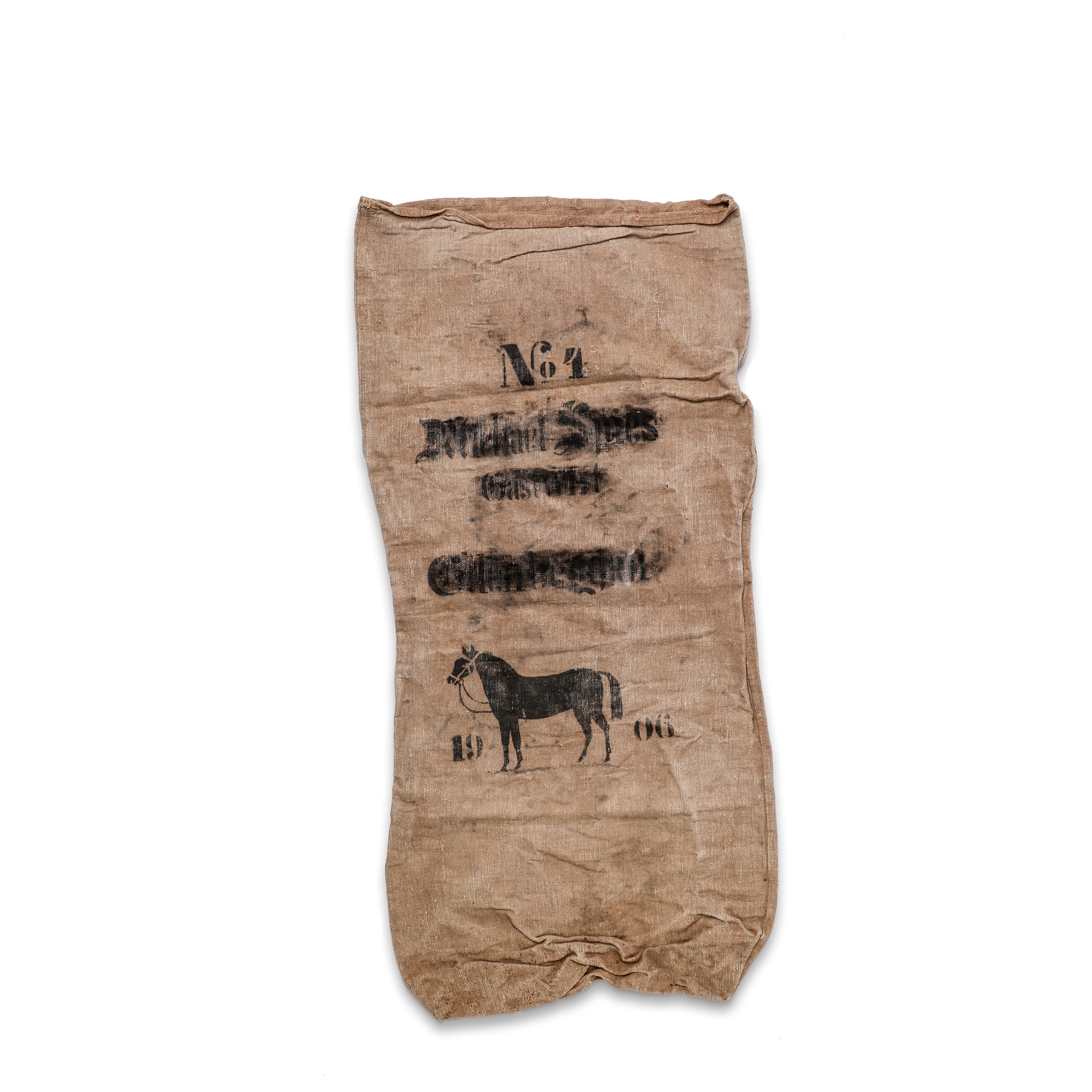 1906 Antique German Grain Sack - No. 14