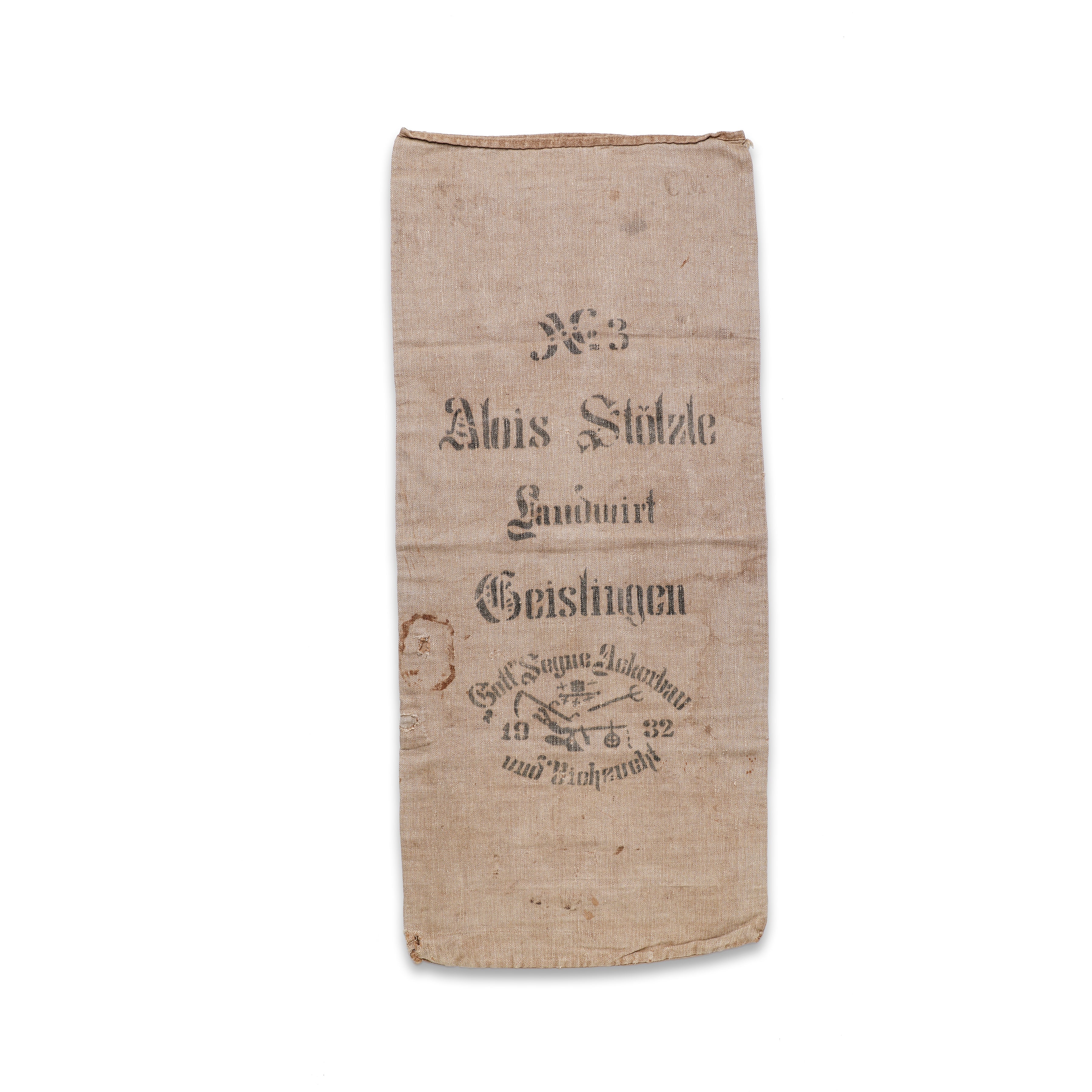 1932 Vintage German Grain Sack - No. 108