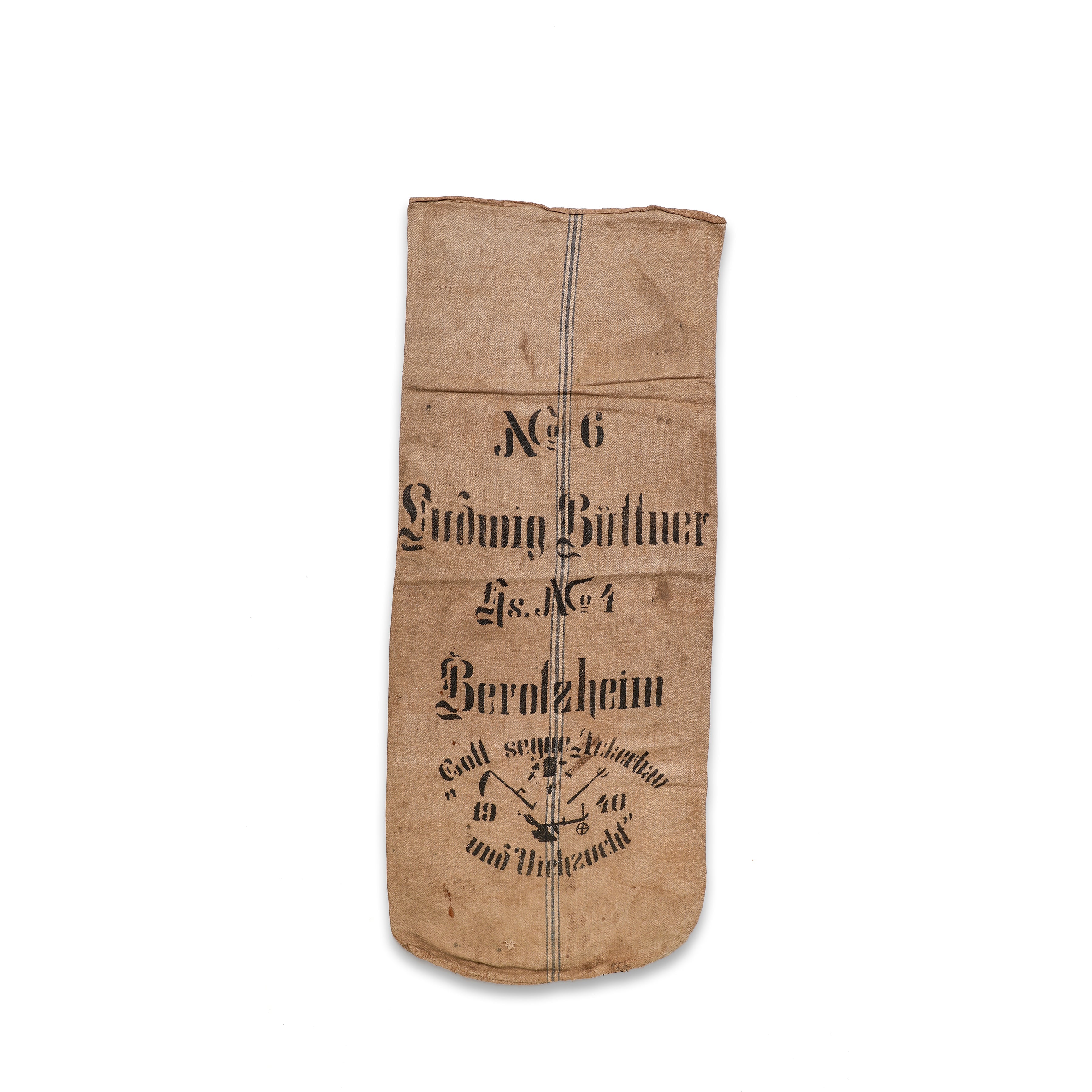 1940 Original Vintage German Grain Sack - No. 52