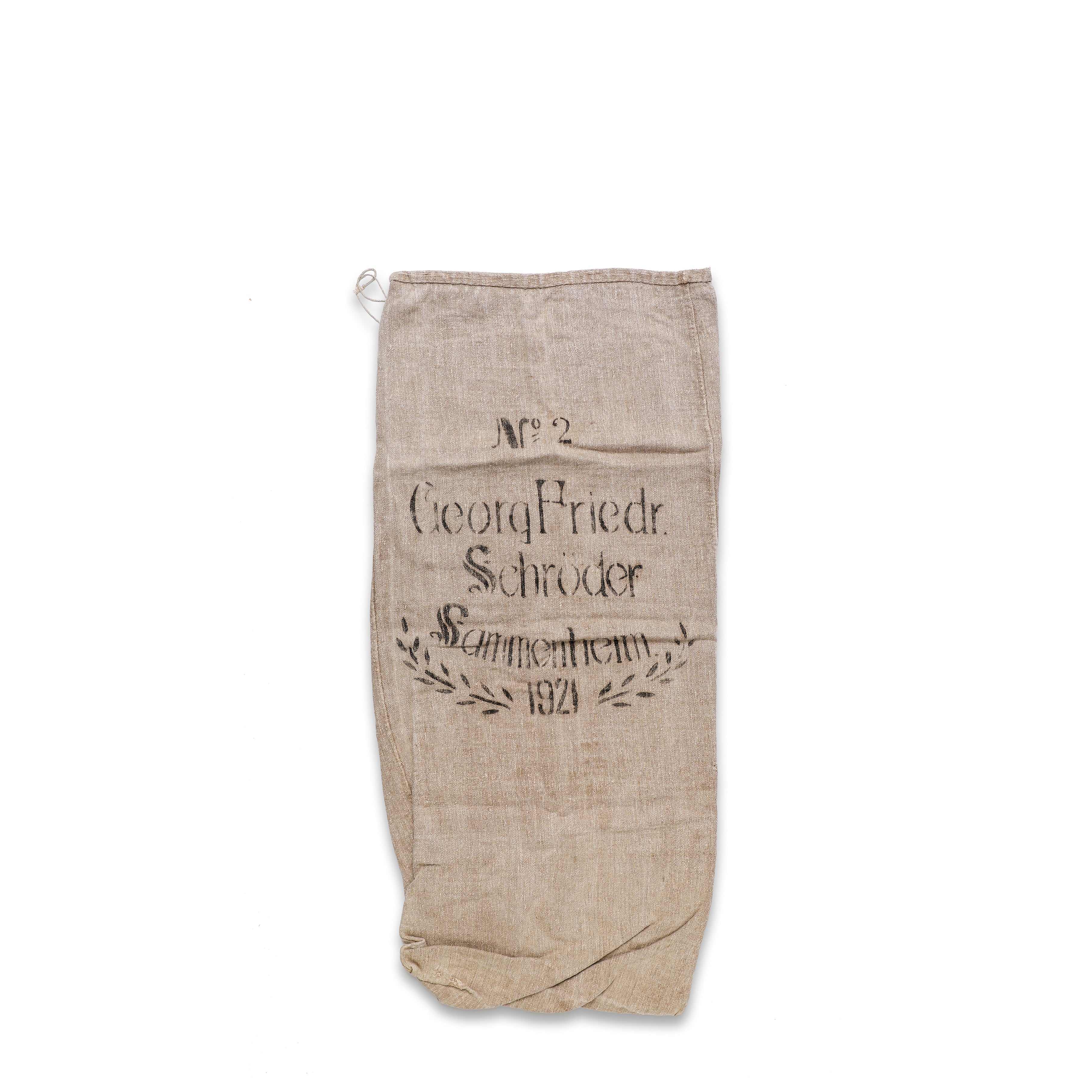 1921 Antique German Grain Sack - No. 80