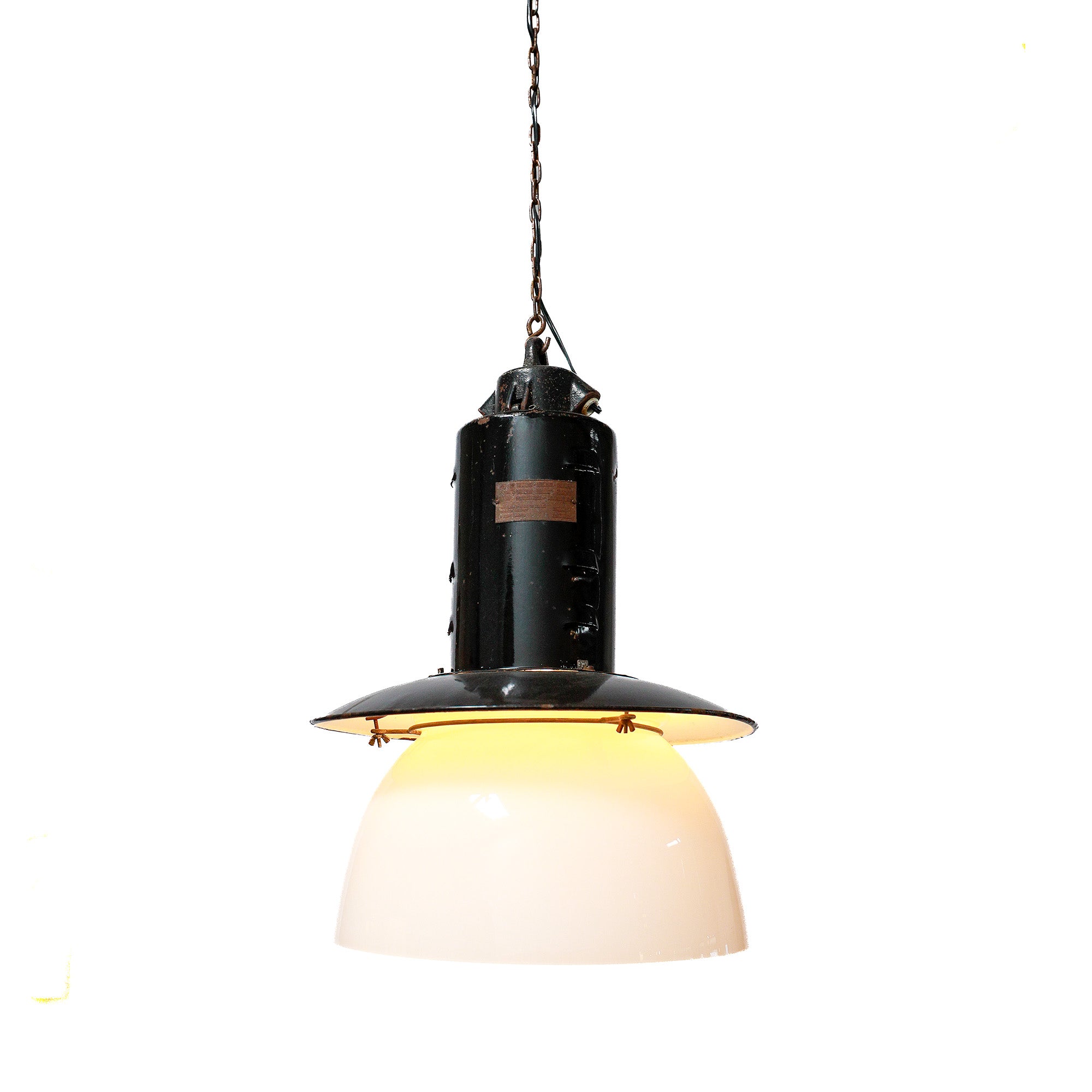 Vintage Black Industrial Pendant