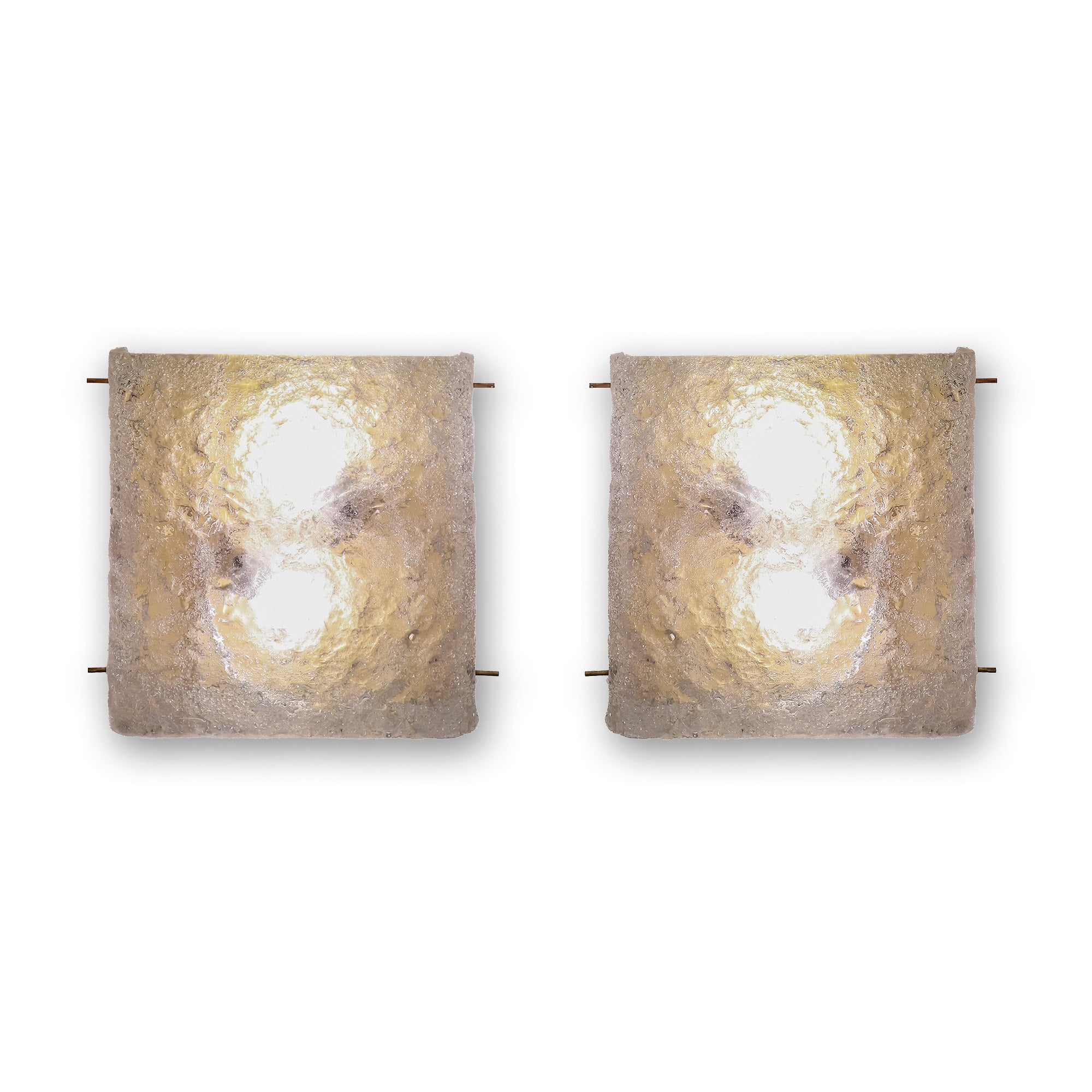 MCM Pair of German Glass Sconces