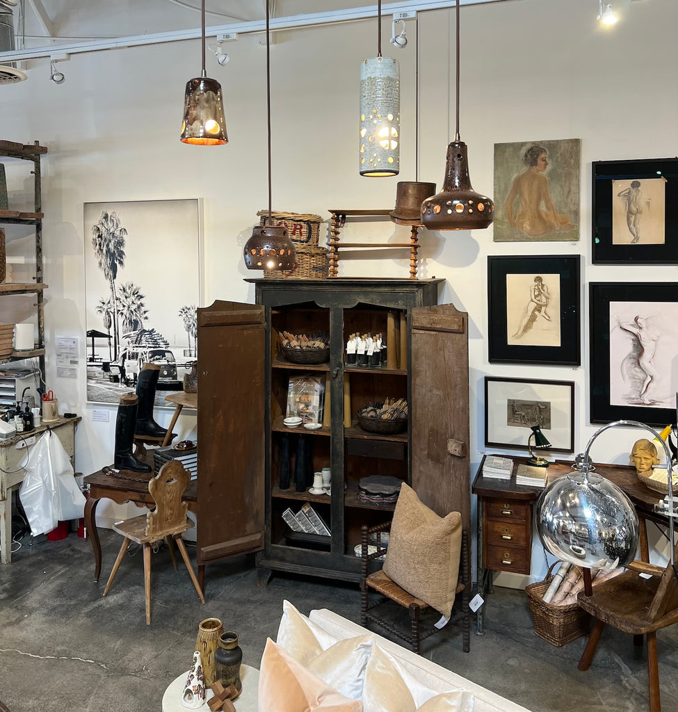 Vintage Ceramic Pendant Light from Holland-C