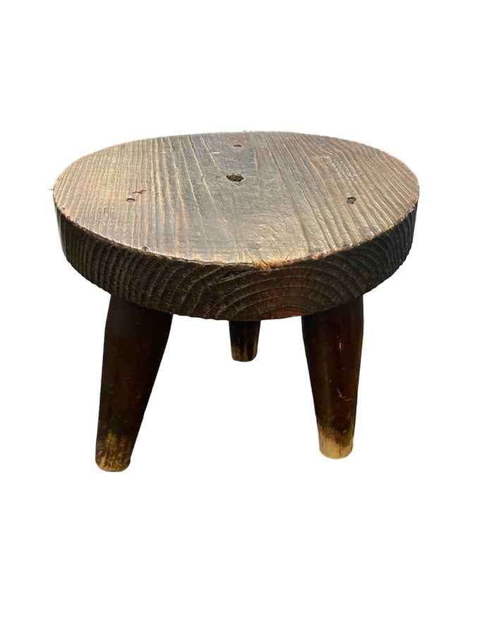 Antique French Wooden Stool