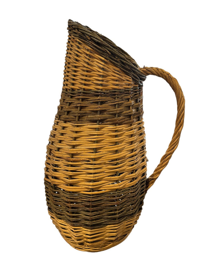 Antique French Basket Pitcher