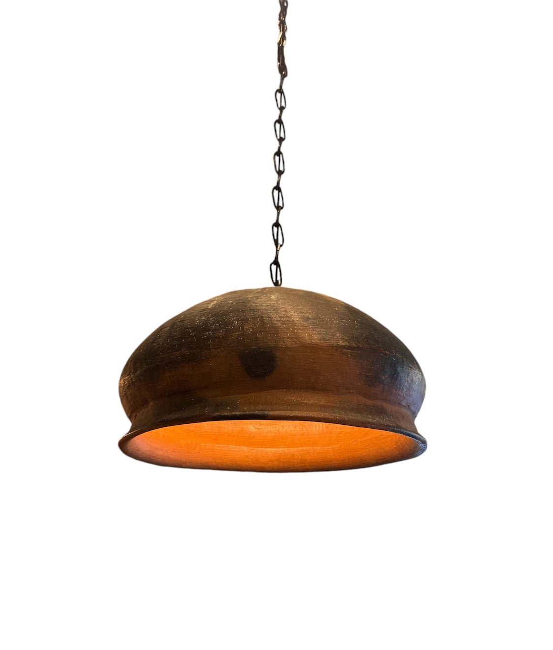 Vintage Pottery Bowl Pendant Lights