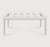 Jack Outdoor Footstool Frame - White