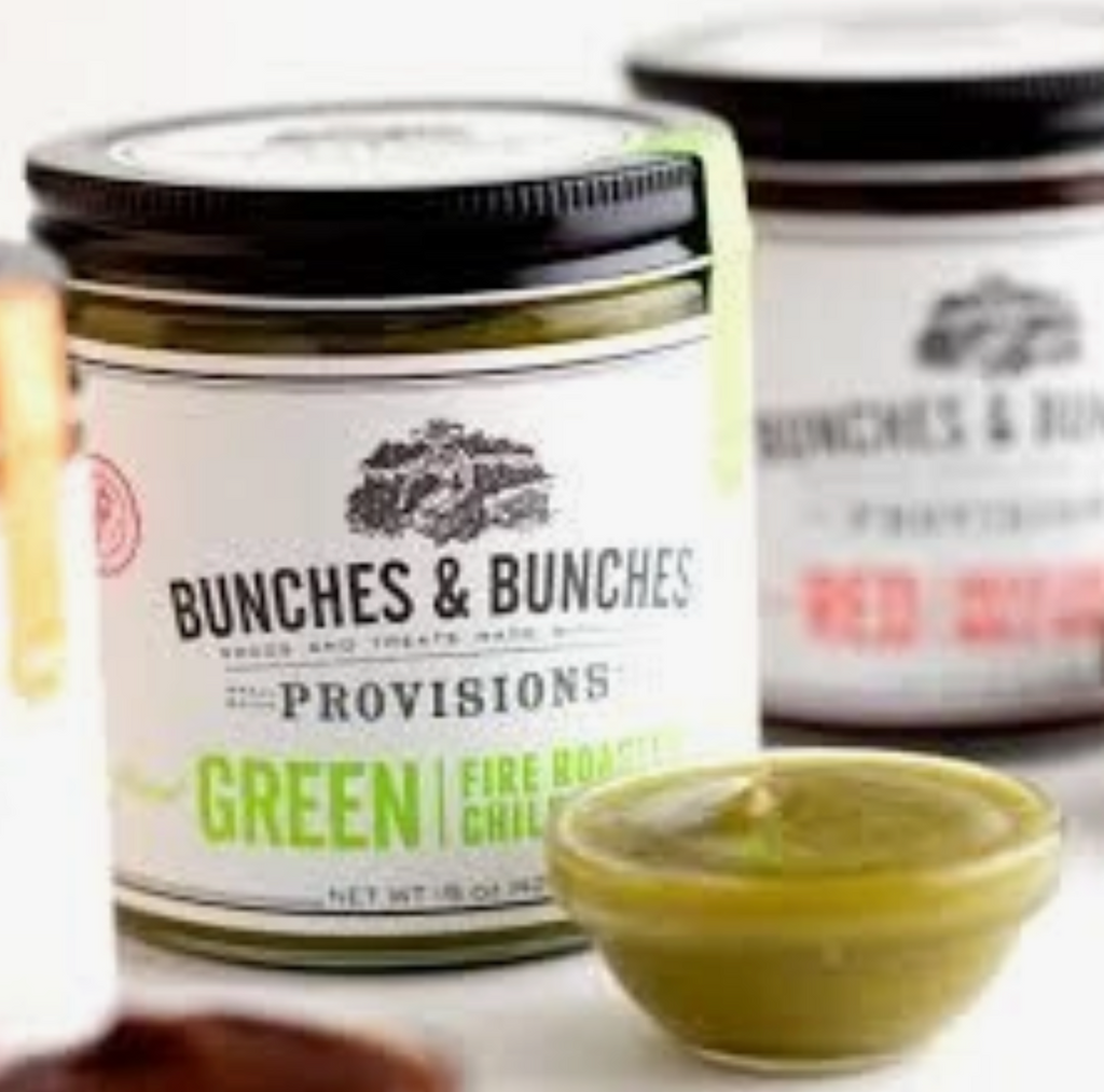 Bunches & Bunches Green: Fire Roasted Chili Sauce