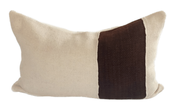 Makun Lazo Vertical Lumbar Pillow -  Brown