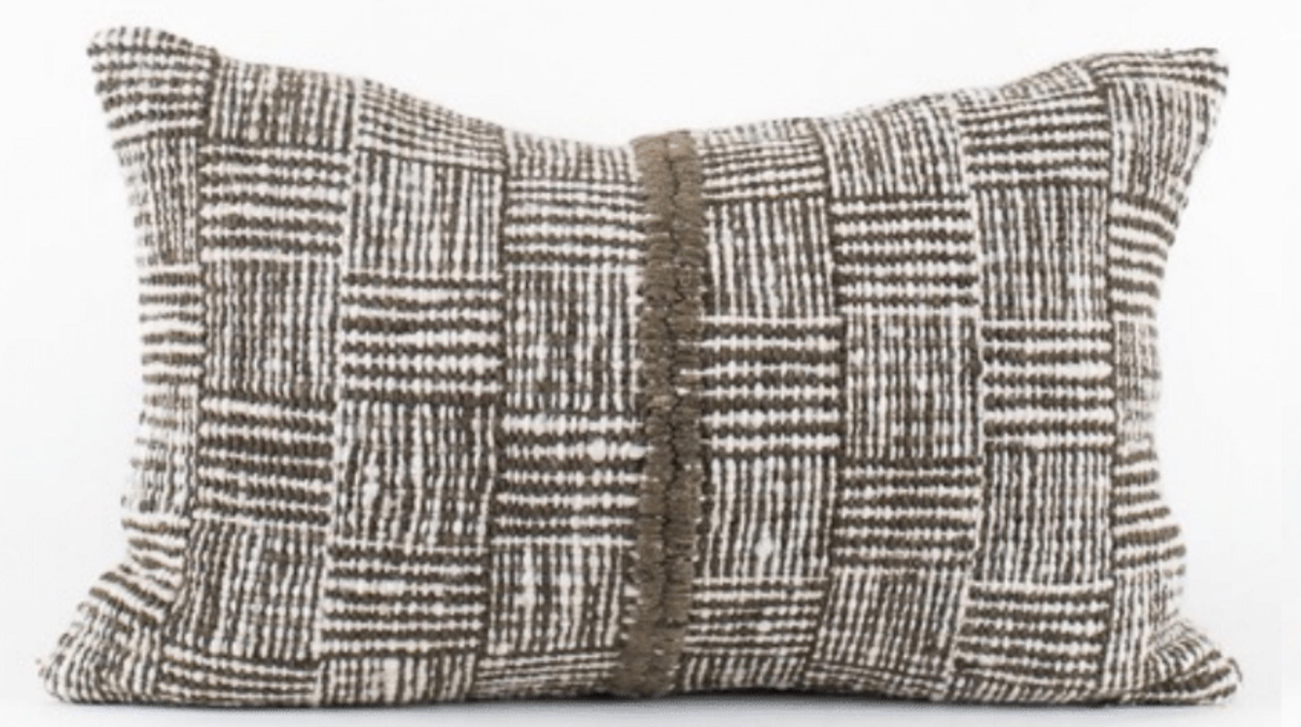 Makun Square Stripes Lumbar Pillow - Pello Green