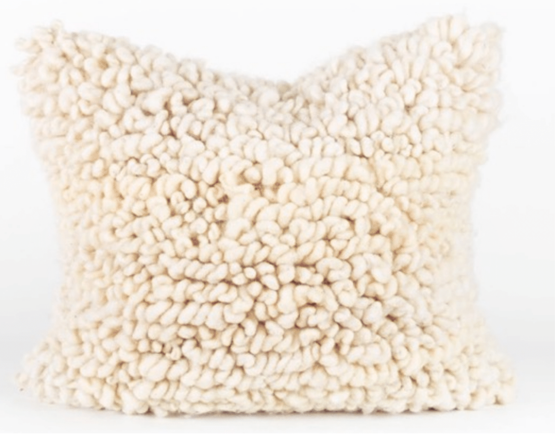 Makun Loom Pillow - White