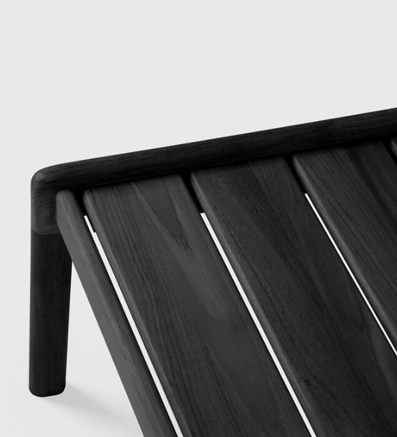 Jack Outdoor Side Table - Varnished Teak Black