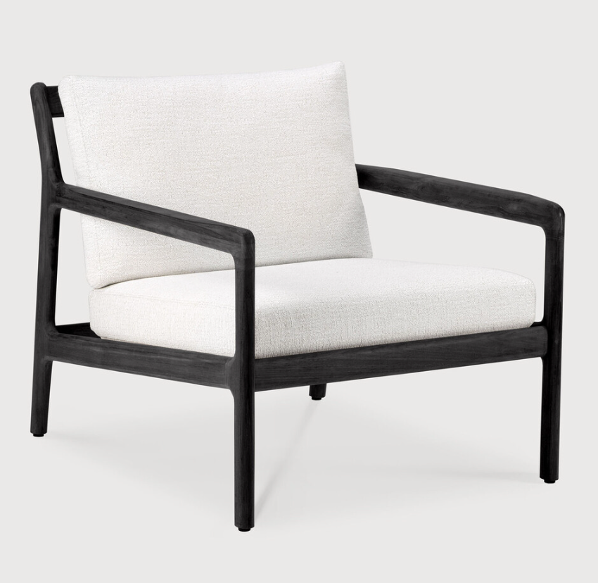 Jack Outdoor Lounge Chair - Varnished Black Teak