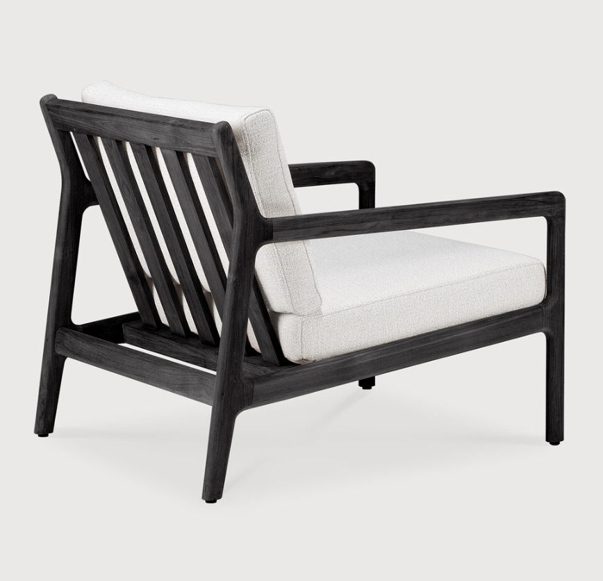 Jack Outdoor Lounge Chair - Varnished Black Teak
