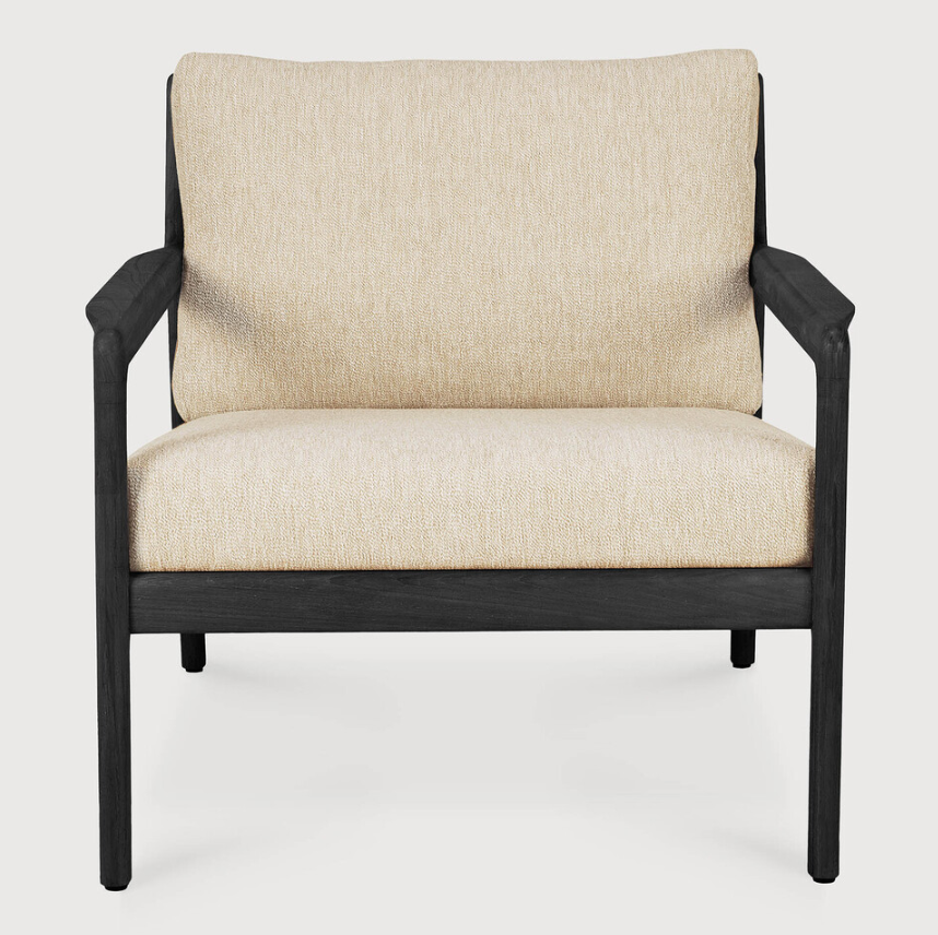 Jack Outdoor Lounge Chair - Varnished Black Teak