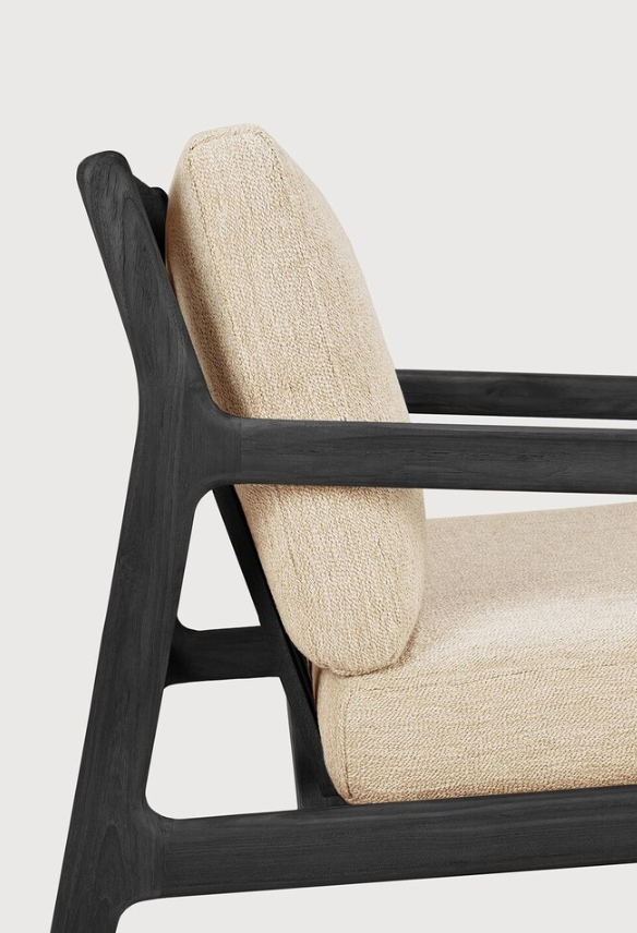 Jack Outdoor Lounge Chair - Varnished Black Teak