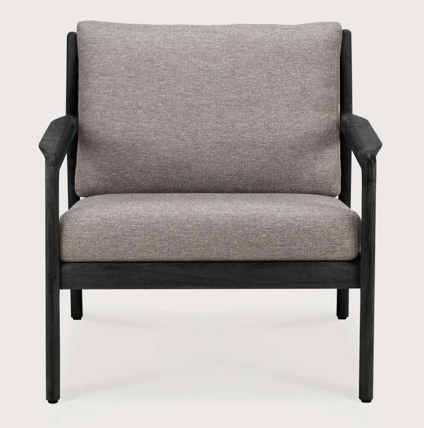 Jack Outdoor Lounge Chair - Varnished Black Teak