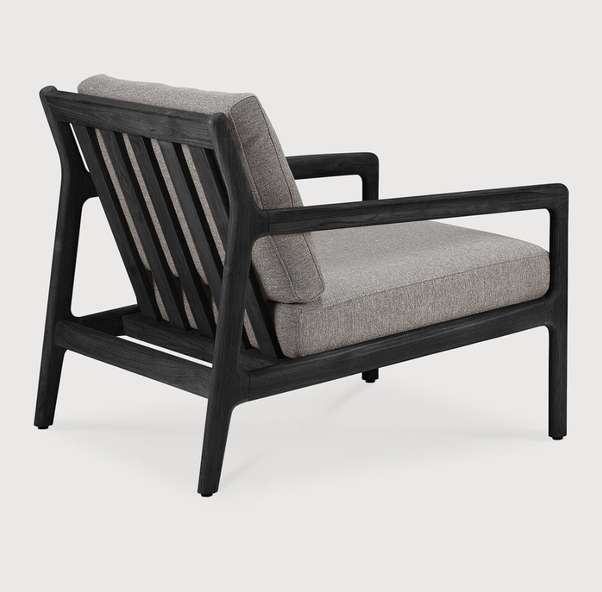 Jack Outdoor Lounge Chair - Varnished Black Teak