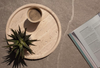 Round Travertine Tray