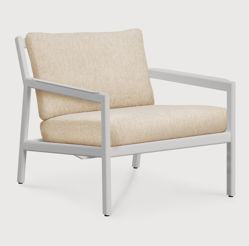 Jack Outdoor Lounge Chair - Aluminium White