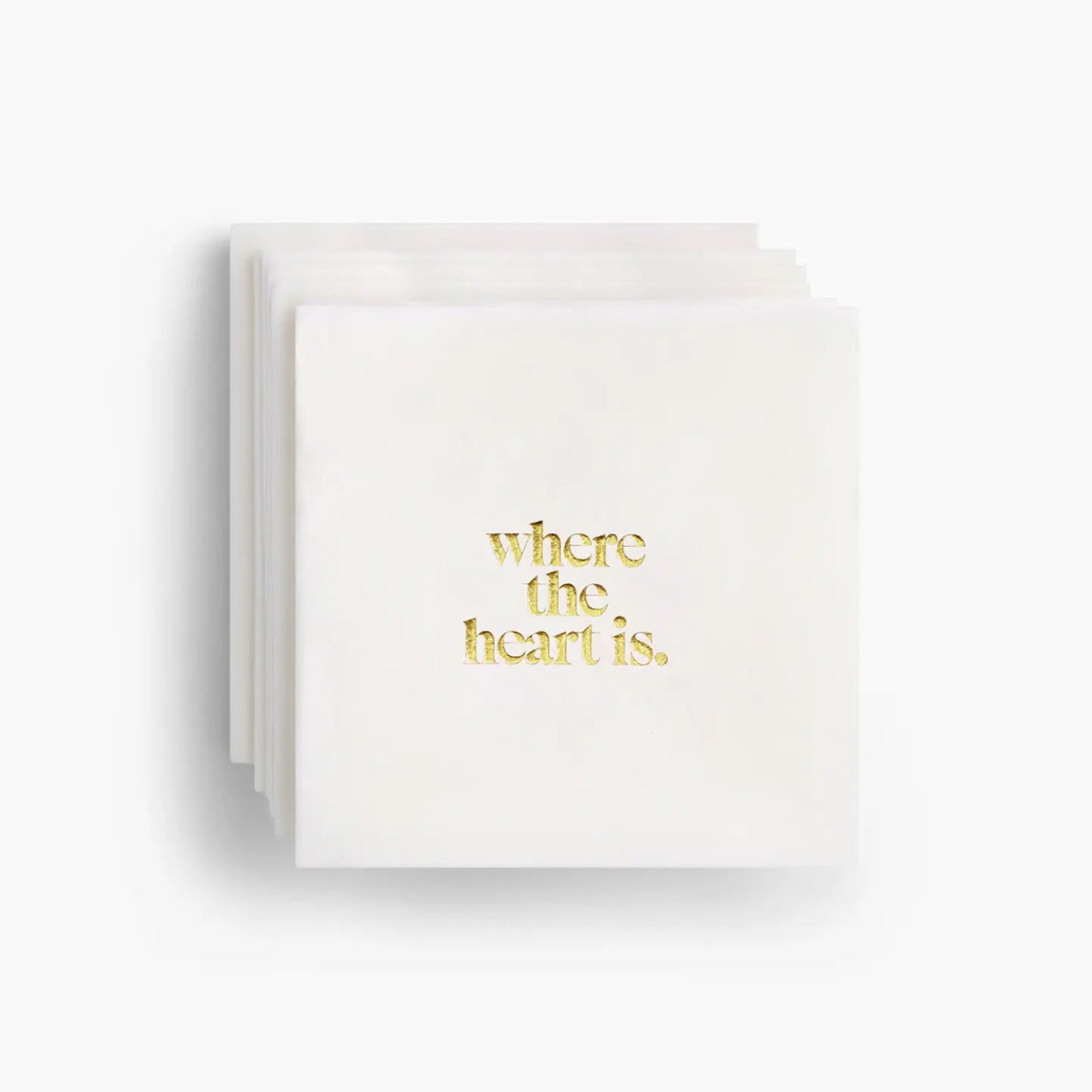 Where the Heart Is Cocktail Napkins - Set of 20