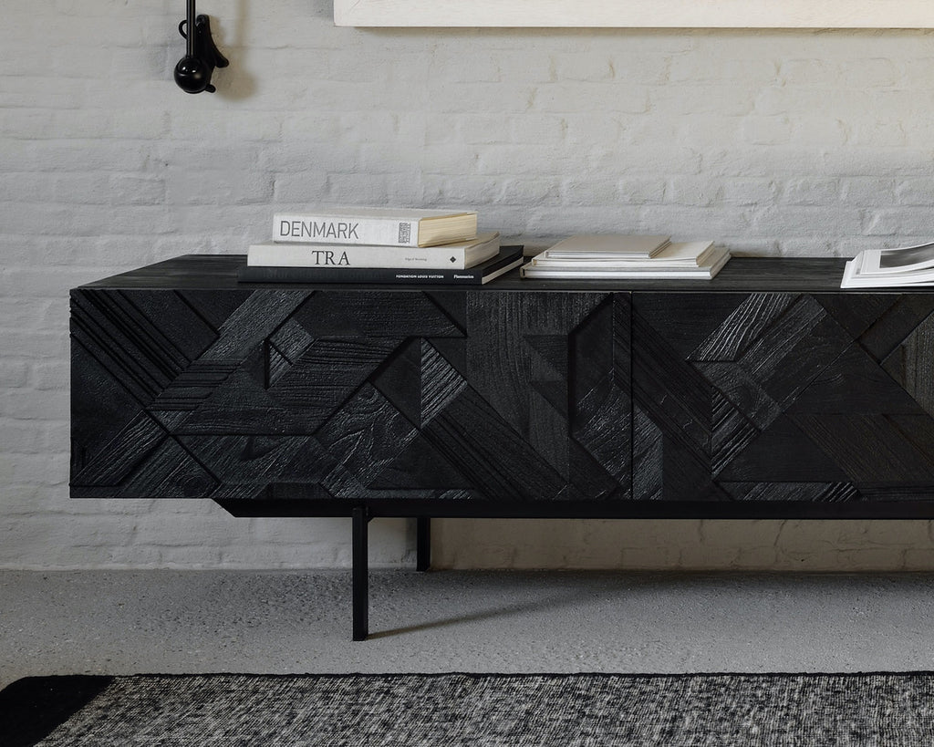 Teak Graphic TV Cupboard | Ethnicraft