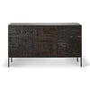 Teak Tabwa Black Sideboard - Varnished