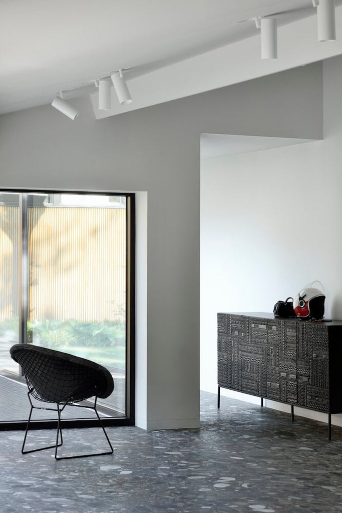 Teak Tabwa Black Sideboard - Varnished