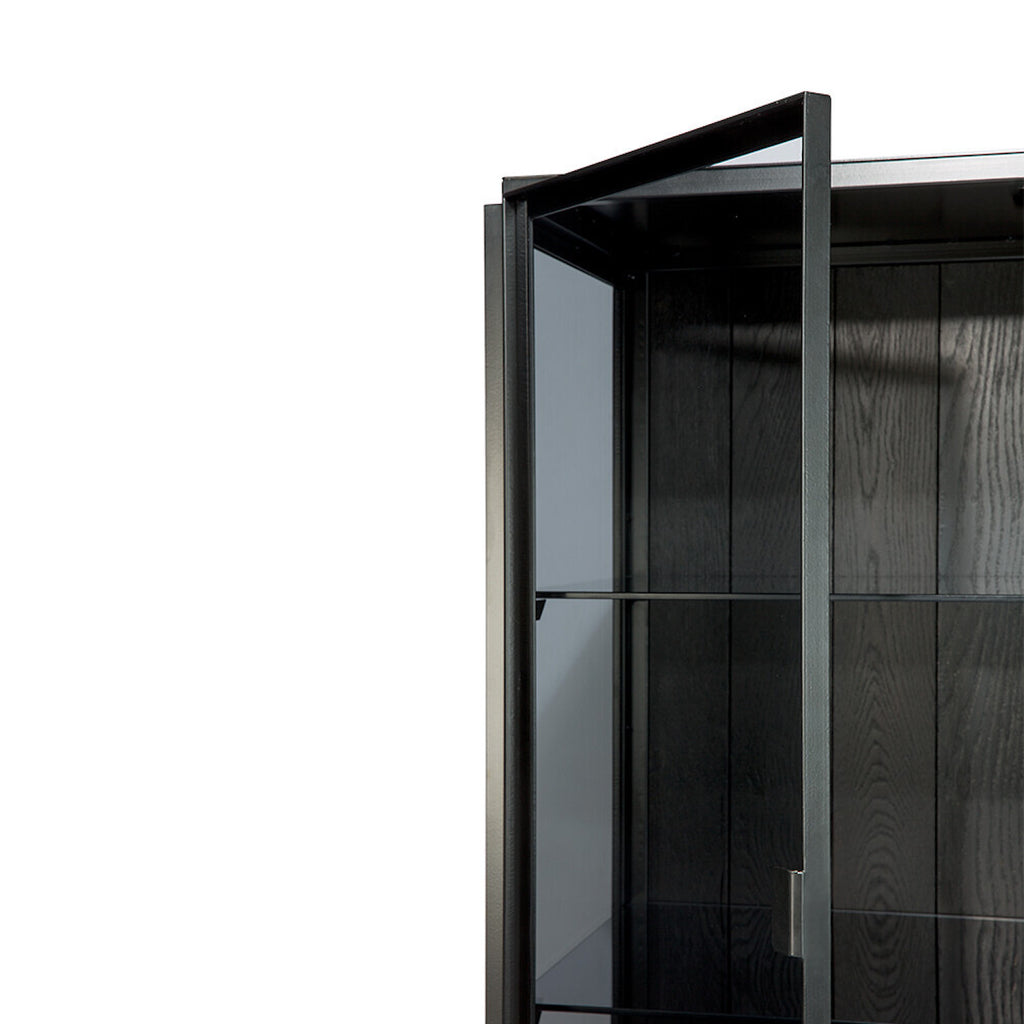 Anders Black Storage Cupboard - 2 Doors