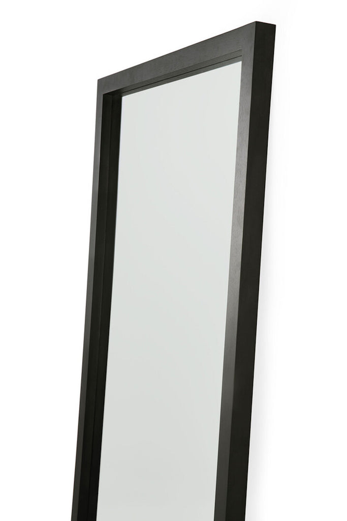 Oak Light Frame Black Floor Mirror - Varnished | Ethnicraft
