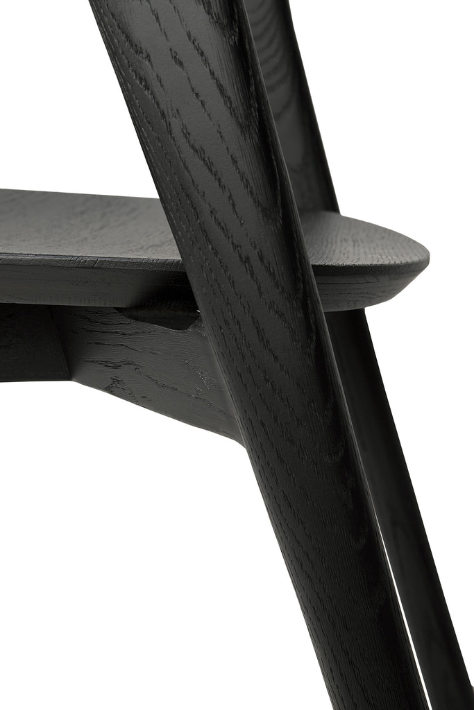 Oak Bok Black Dining Chair - Varnished | Ethnicraft