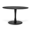 Oak Torsion Black Dining Table | Ethnicraft