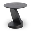 Teak Oblic Black Side Table - Varnished | Ethnicraft