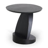 Teak Oblic Black Side Table - Varnished | Ethnicraft