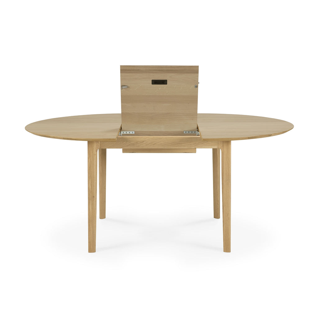 Oak Bok Round Extendable Dining Table | Ethnicraft