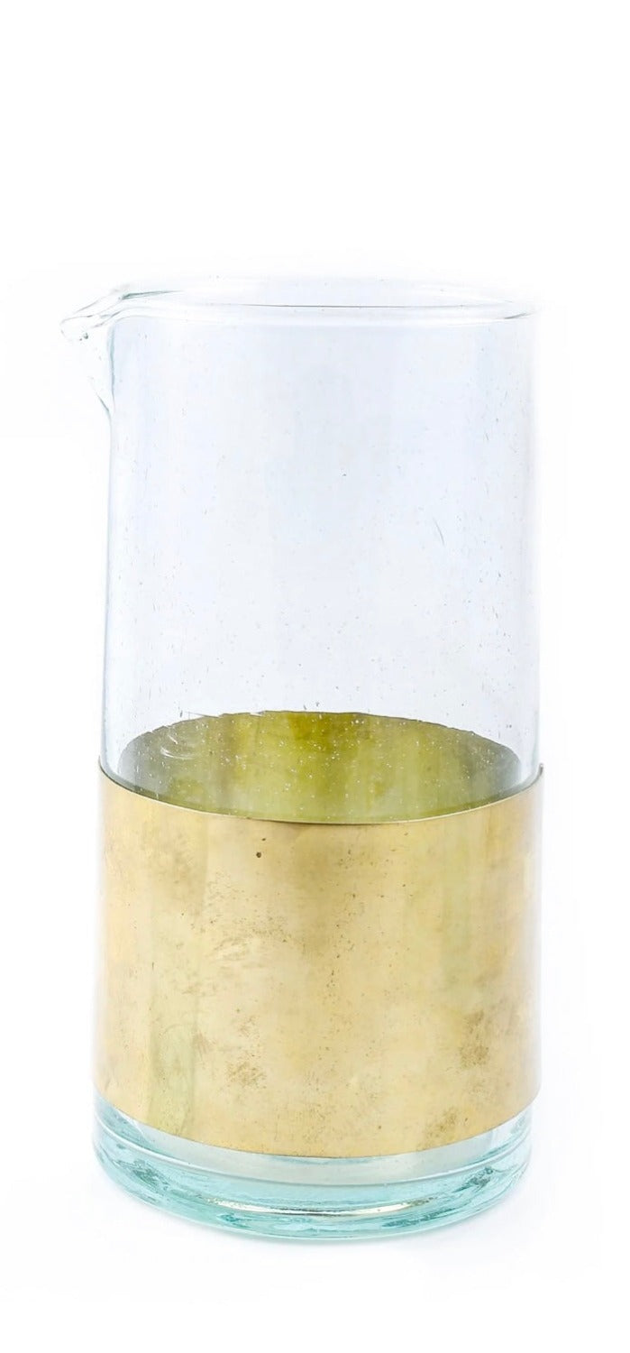 Beldi Carafe with Gold Ring