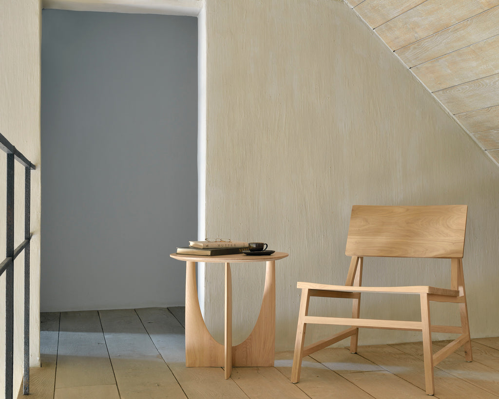 Oak Geometric Side Table - Varnished | Ethnicraft