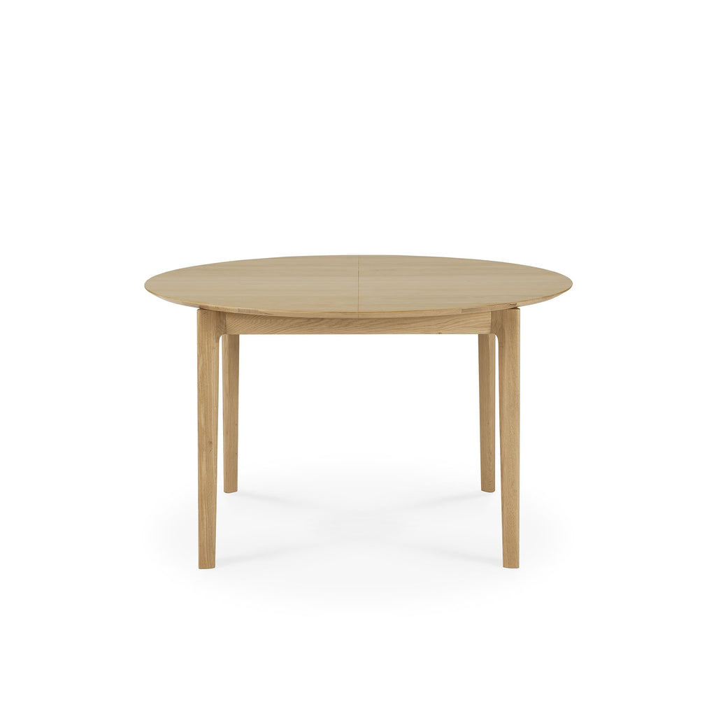 Oak Bok Round Extendable Dining Table | Ethnicraft