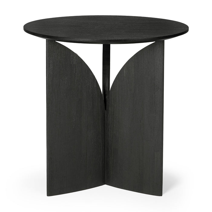 Teak Fin Black Side Table - Varnished| Ethnicraft
