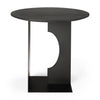 Teak Arc Black Side Table - Varnished | Ethnicraft