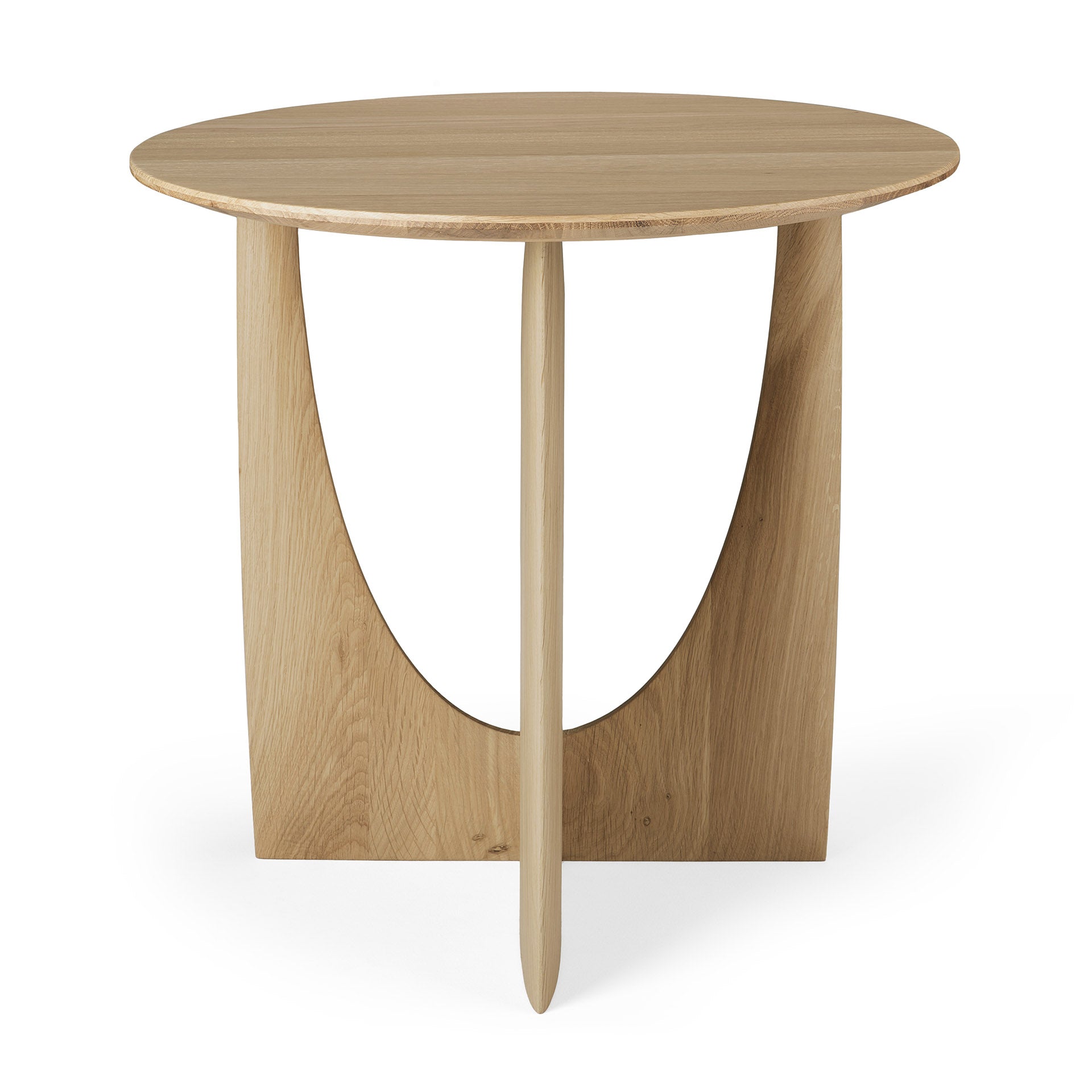 Oak Geometric Side Table - Varnished | Ethnicraft