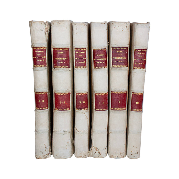 Vellum 6 Volume Book Set 1687 
