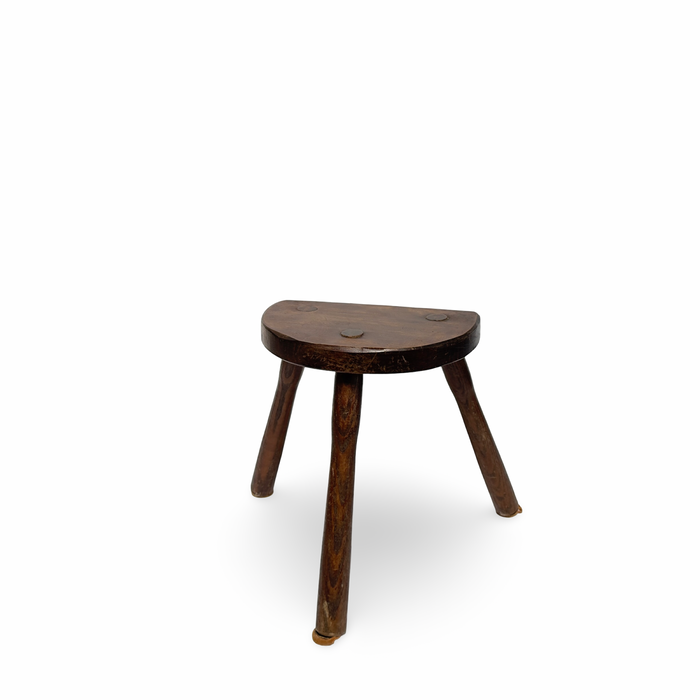 Vintage French Wooden Stool