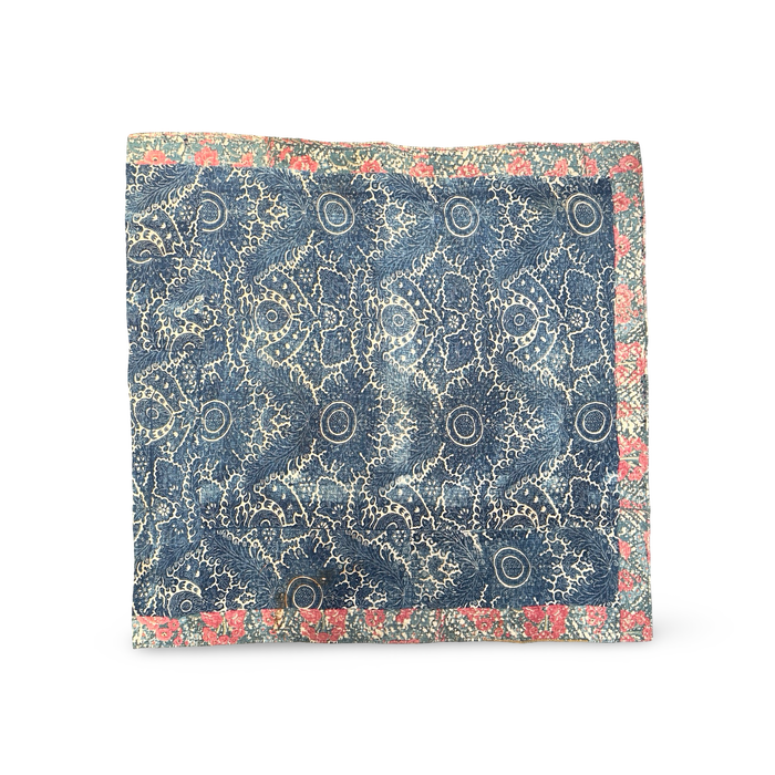 Early 17th Century Indigo Handmade Quilt from France