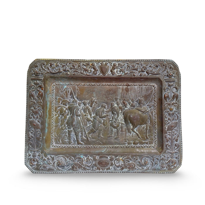 Vintage French Metal Plaque