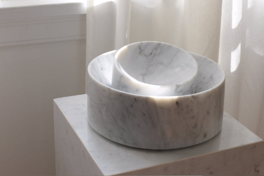 Small Empress Green Marble Deep Dish